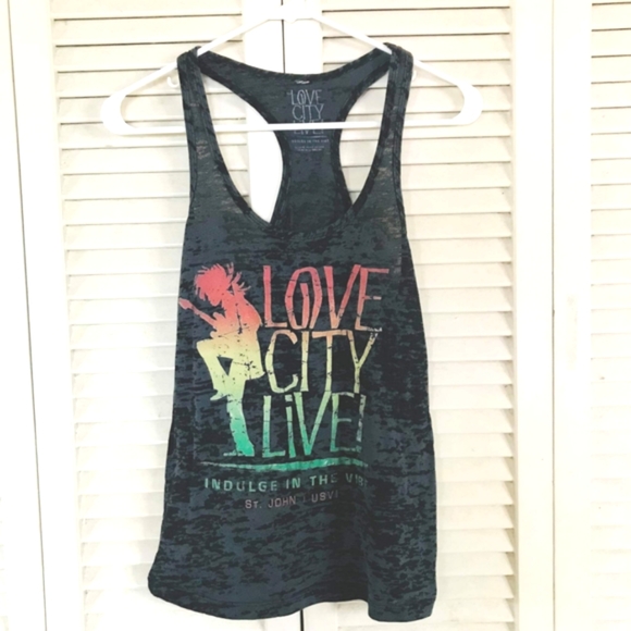 Love City Live Black/charcoal tank, S - Picture 3 of 11